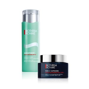Biotherm_ AQUAPOWER DAILY DEFENSE _UND_ FORCE SUPREME BLACK REGENERATING CARE@2x